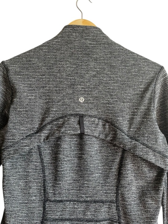 Lululemon Define Jacket Size 10 Black White Coco Pique Luon Zip Activewear - Picture 9 of 14